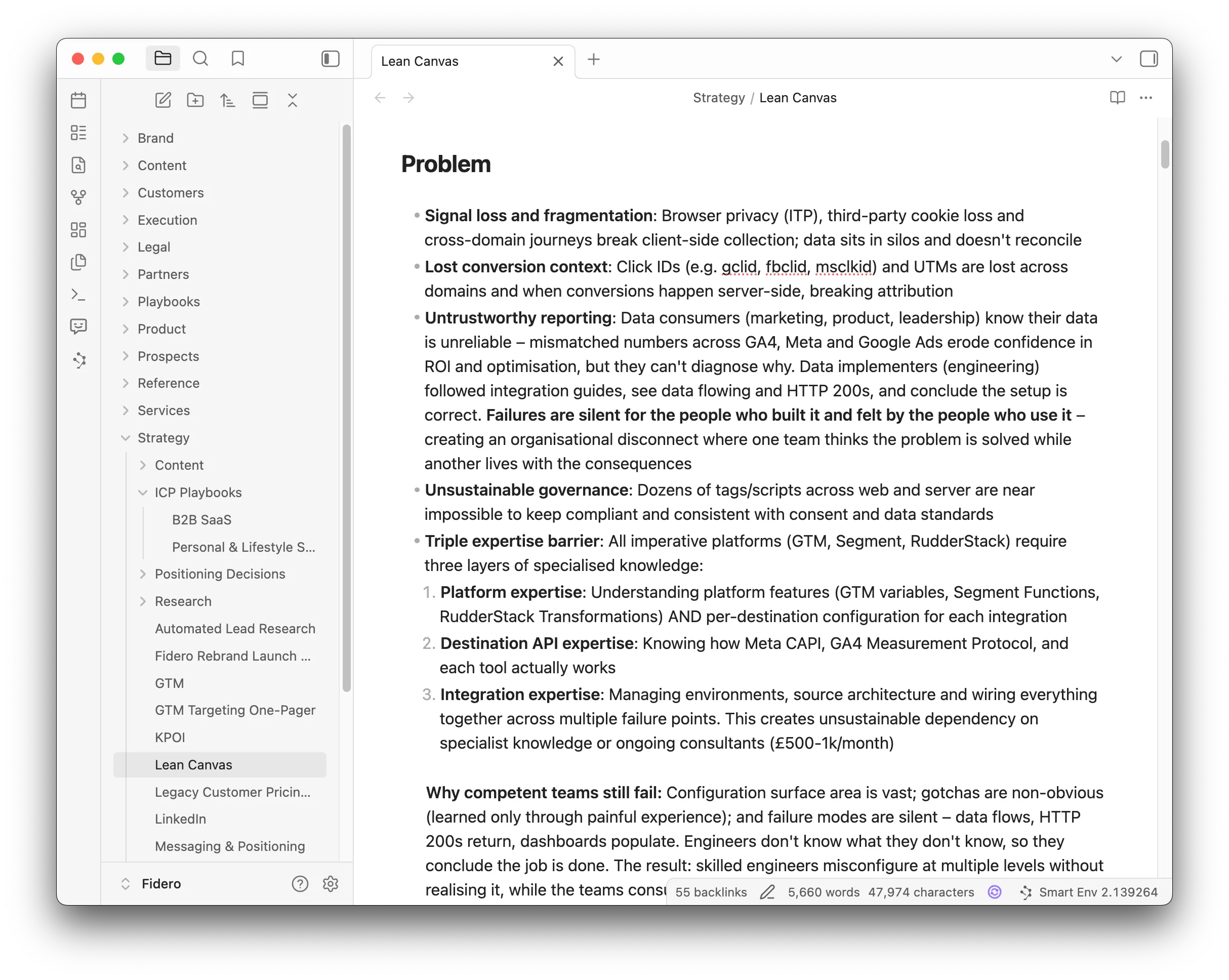 A vault of markdown files and folders – the whole setup is just this