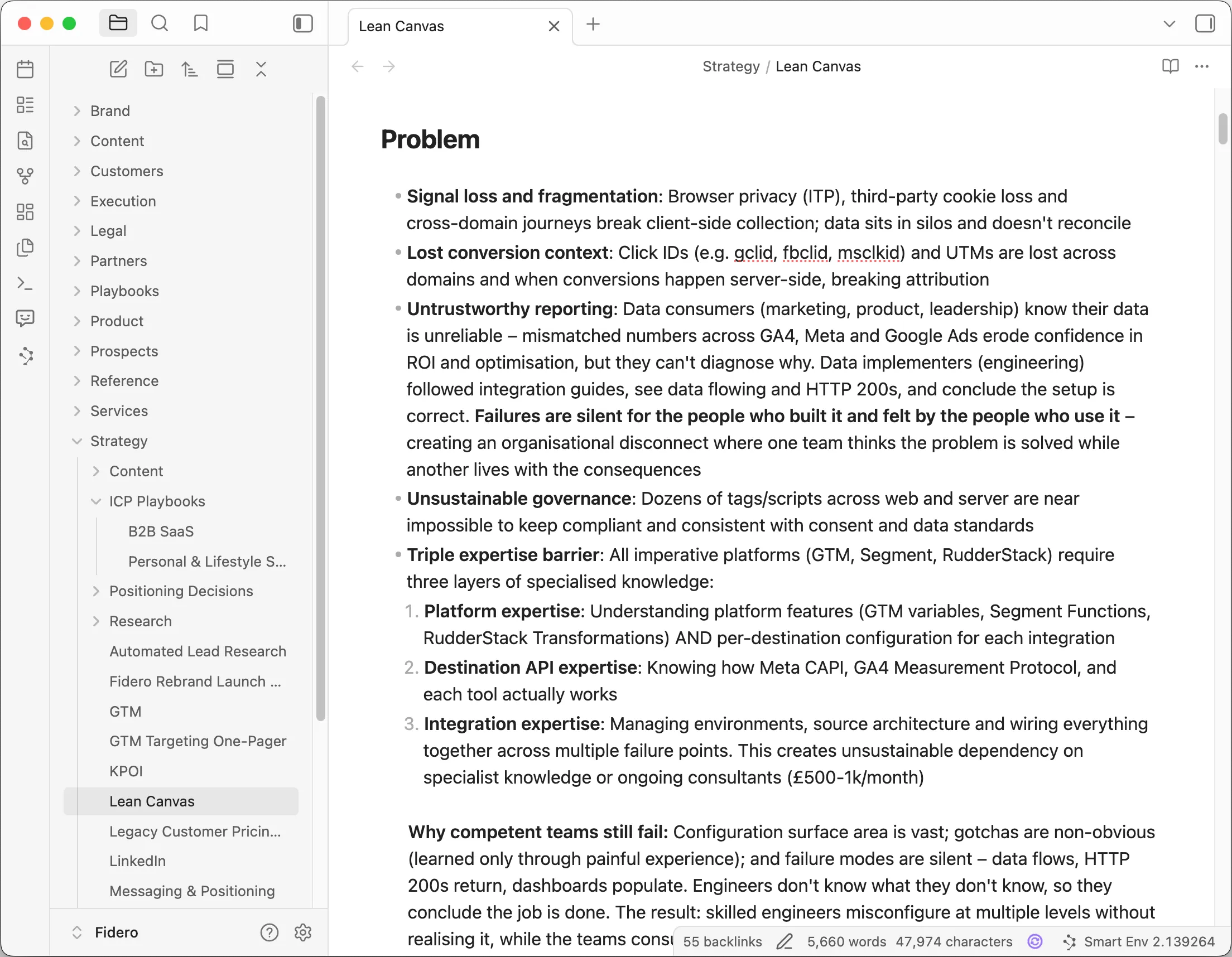 A vault of markdown files and folders – the whole setup is just this